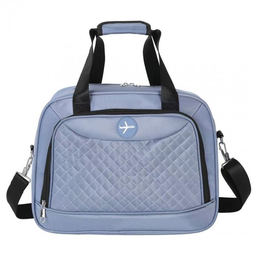 Geantă Fly 40x30x20 Velvet Arctic Blue