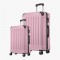 Set valize Bruno Pinky Love S-XL cu roți detașabile și lacăt cu cod