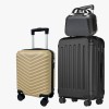 Set de Valize Dynamic S Mini Gold + Bruno M Plus Galactic Black