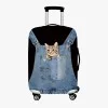 Husa pentru valiza Cat In Blue marimea XL