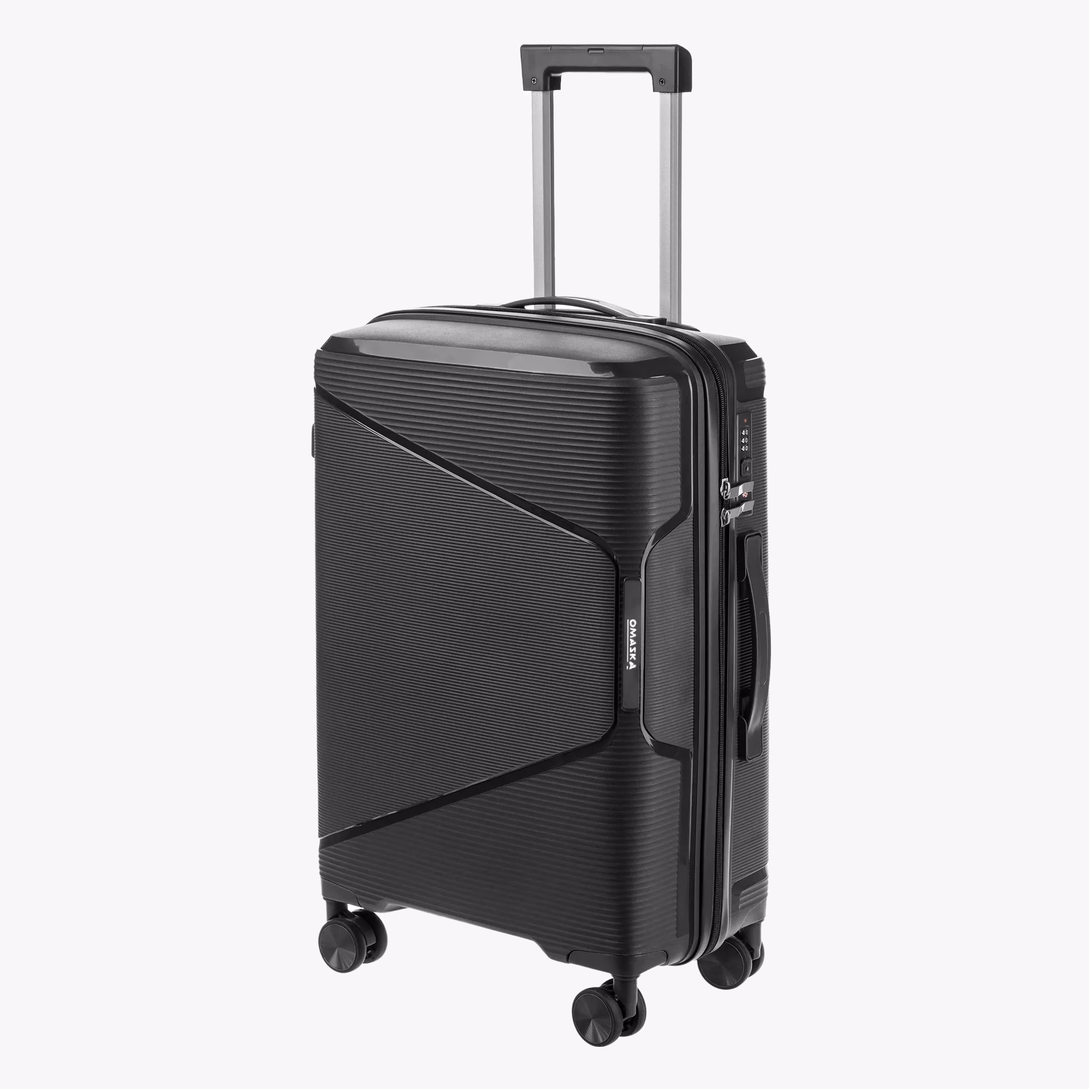 Чемодан Fly M Night Black с расширением