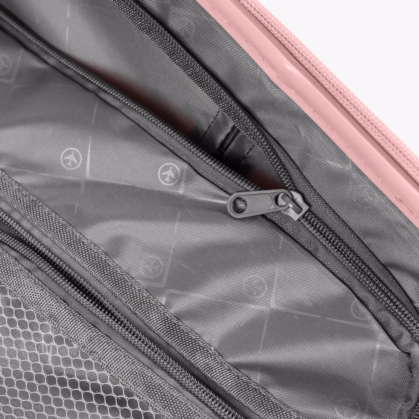 Valiză Fly XL Baby Pink Extensibilă 6