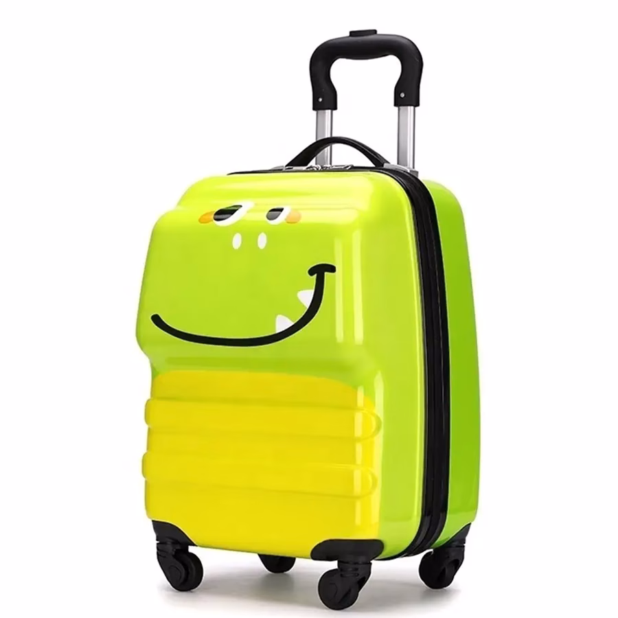 Чемодан Magic S Green Smile