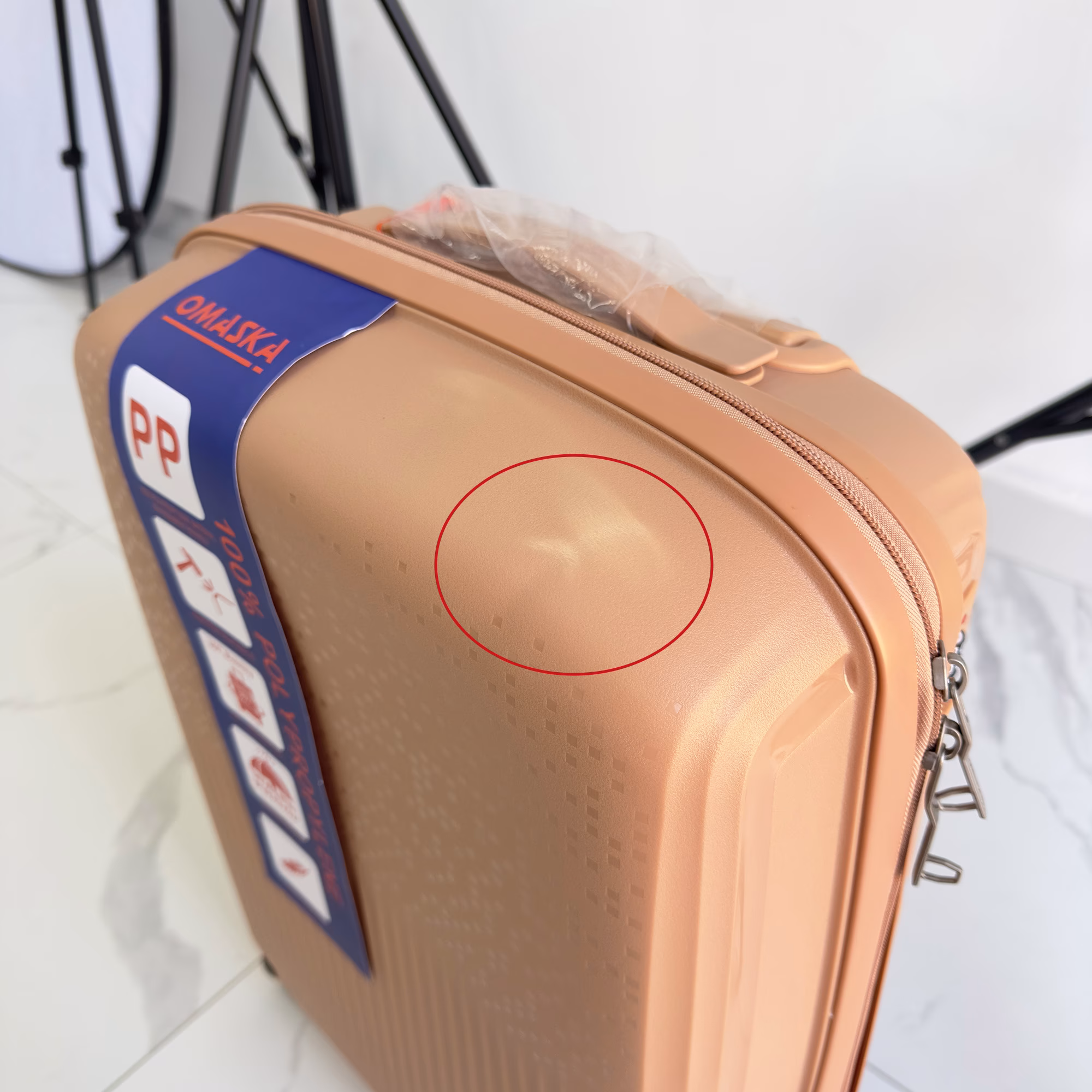 Чемодан Pixel S Peach Cream Уценка 2