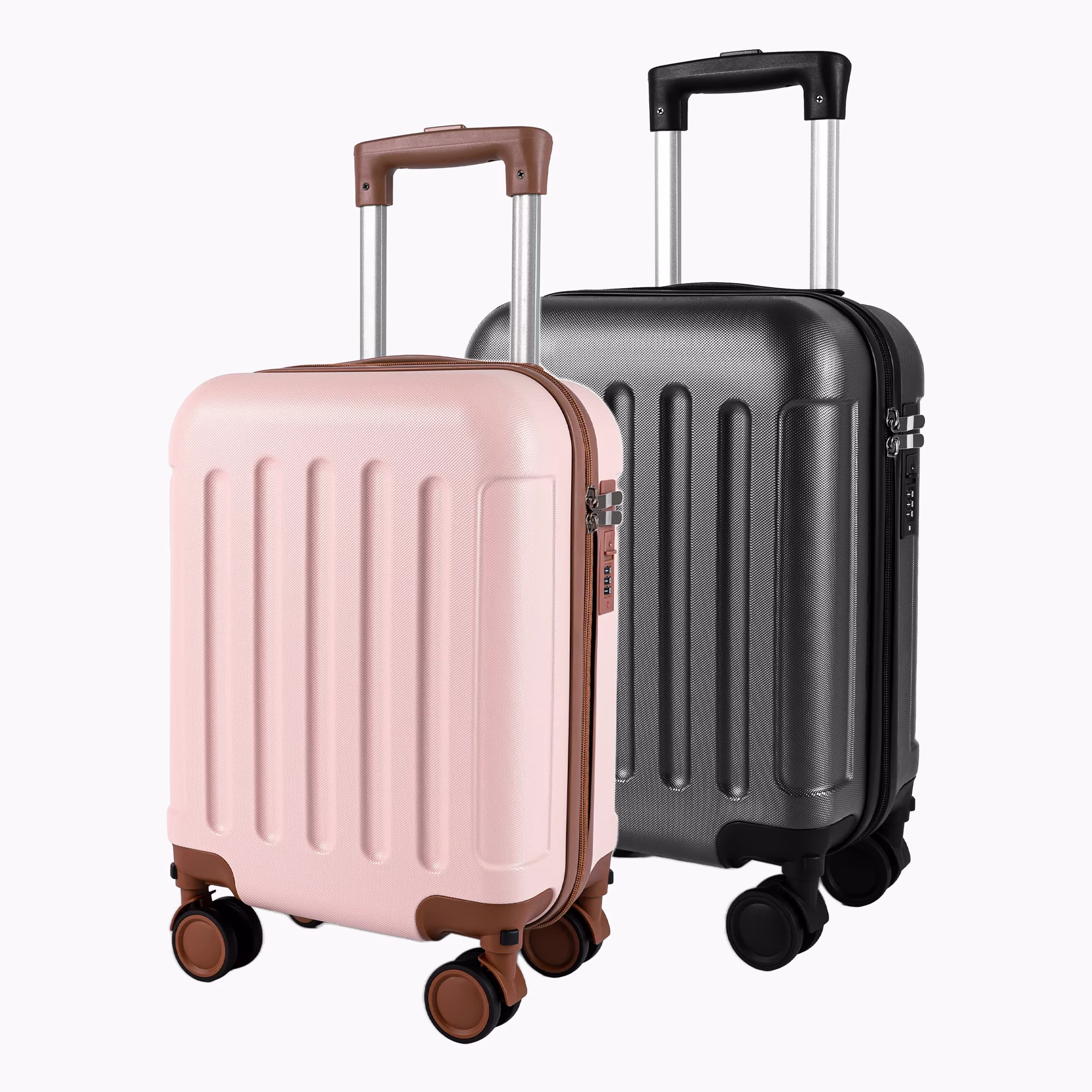 Комплект Чемоданов Bruno 40x30x20 Pink-Black