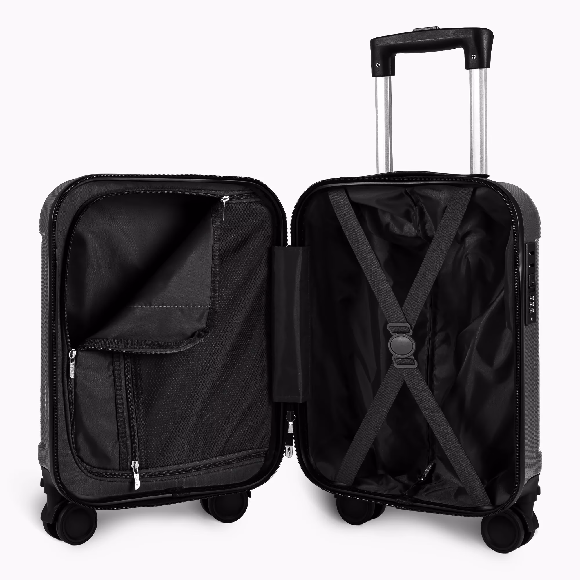 Комплект Чемоданов Bruno 40x30x20 Pink-Black 15