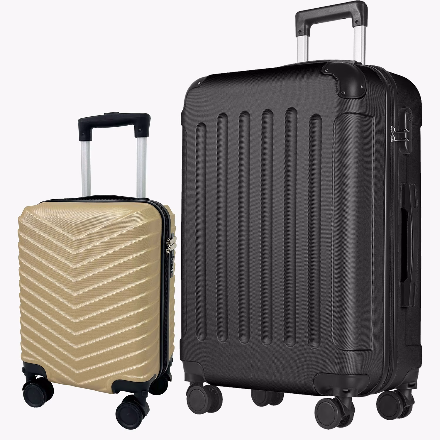 Комплект Чемоданов Dynamic S Mini Gold + Bruno XL Galactic Black