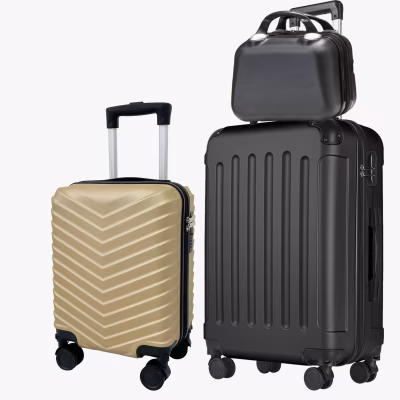 Комплект Чемоданов Dynamic S Mini Gold + Bruno XL Plus Galactic Black