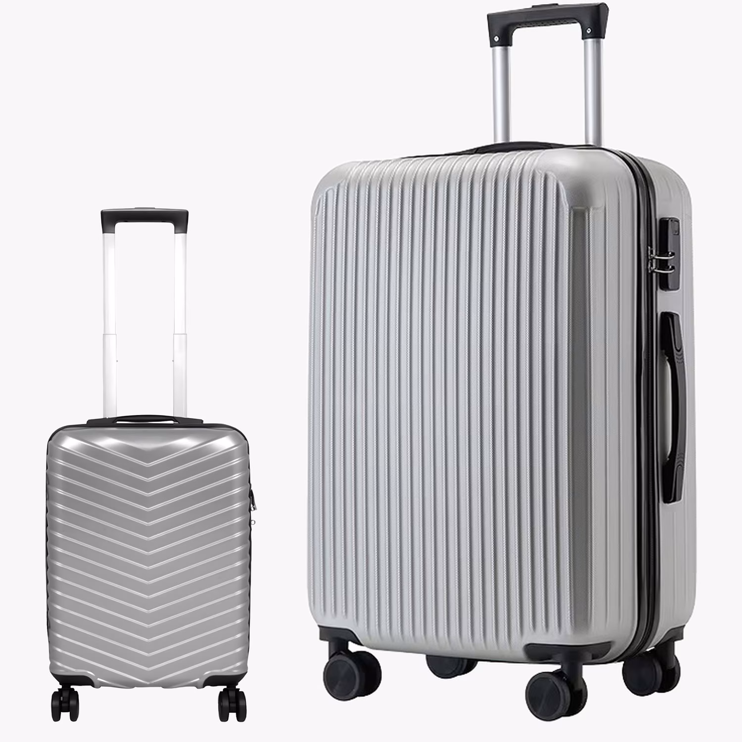 Комплект Чемоданов Dynamic S Mini Silver + Ostin XXL Titan