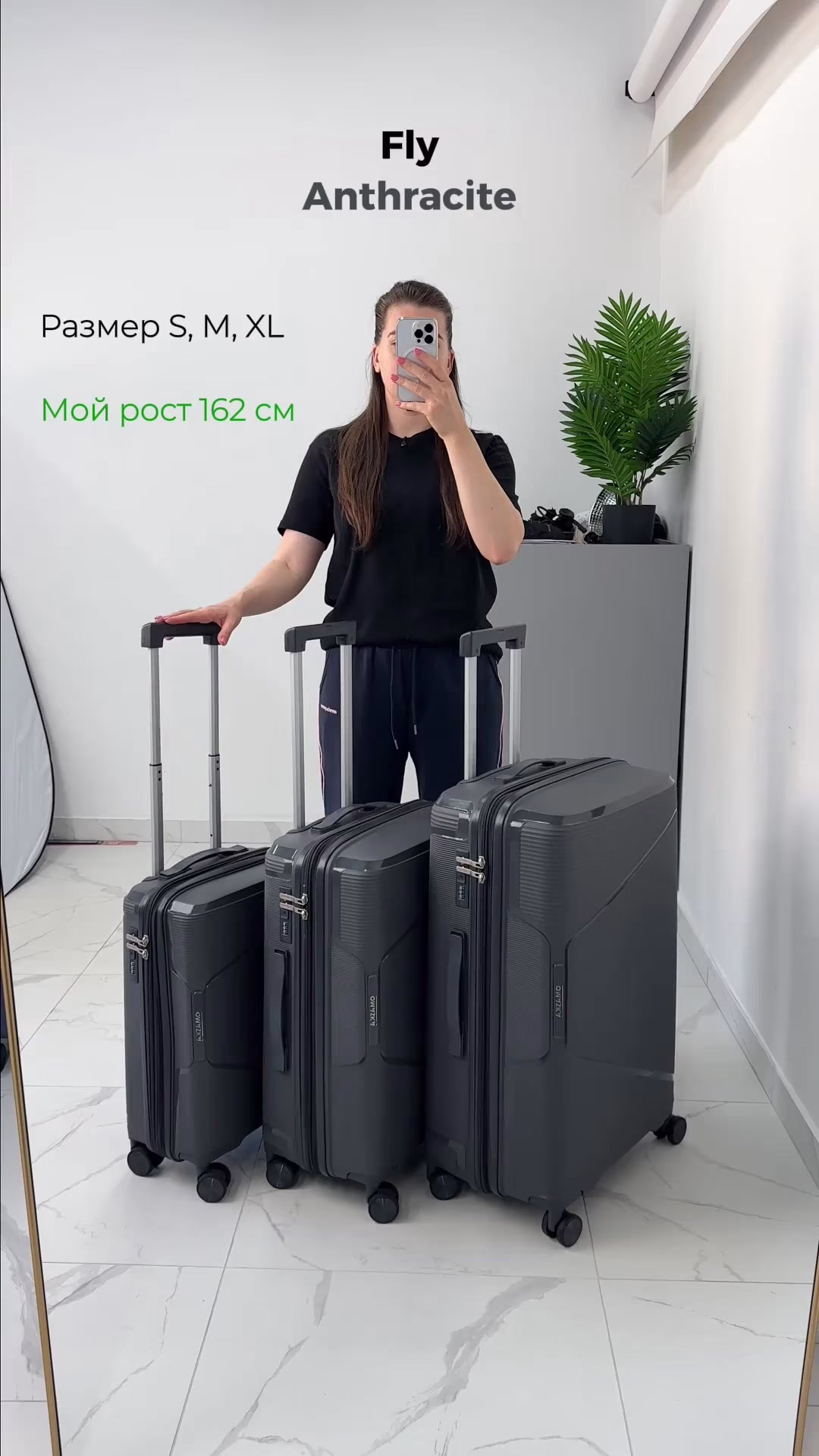 Set de Valize Fly S-XL Anthracite Extensibil, Videoclipul produsului