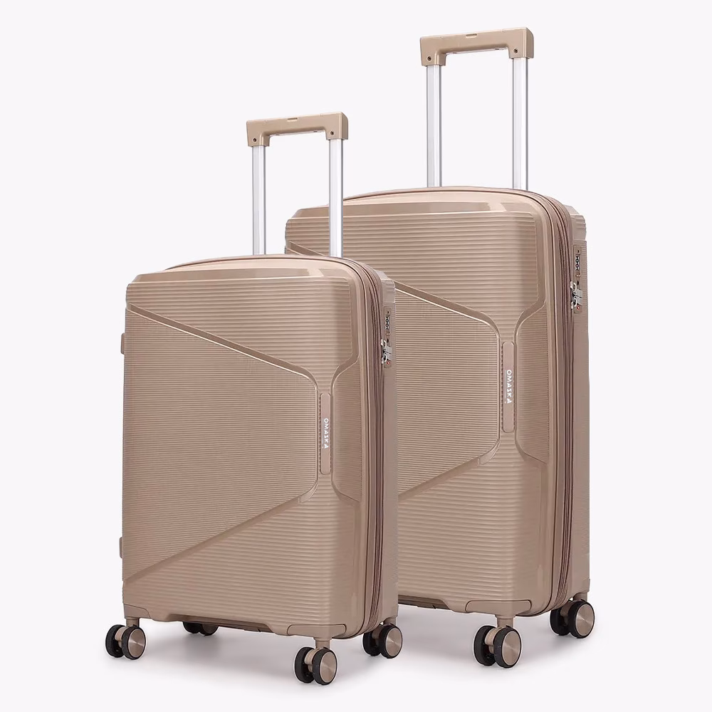 Set de Valize Fly S-M Champagne Extensibil
