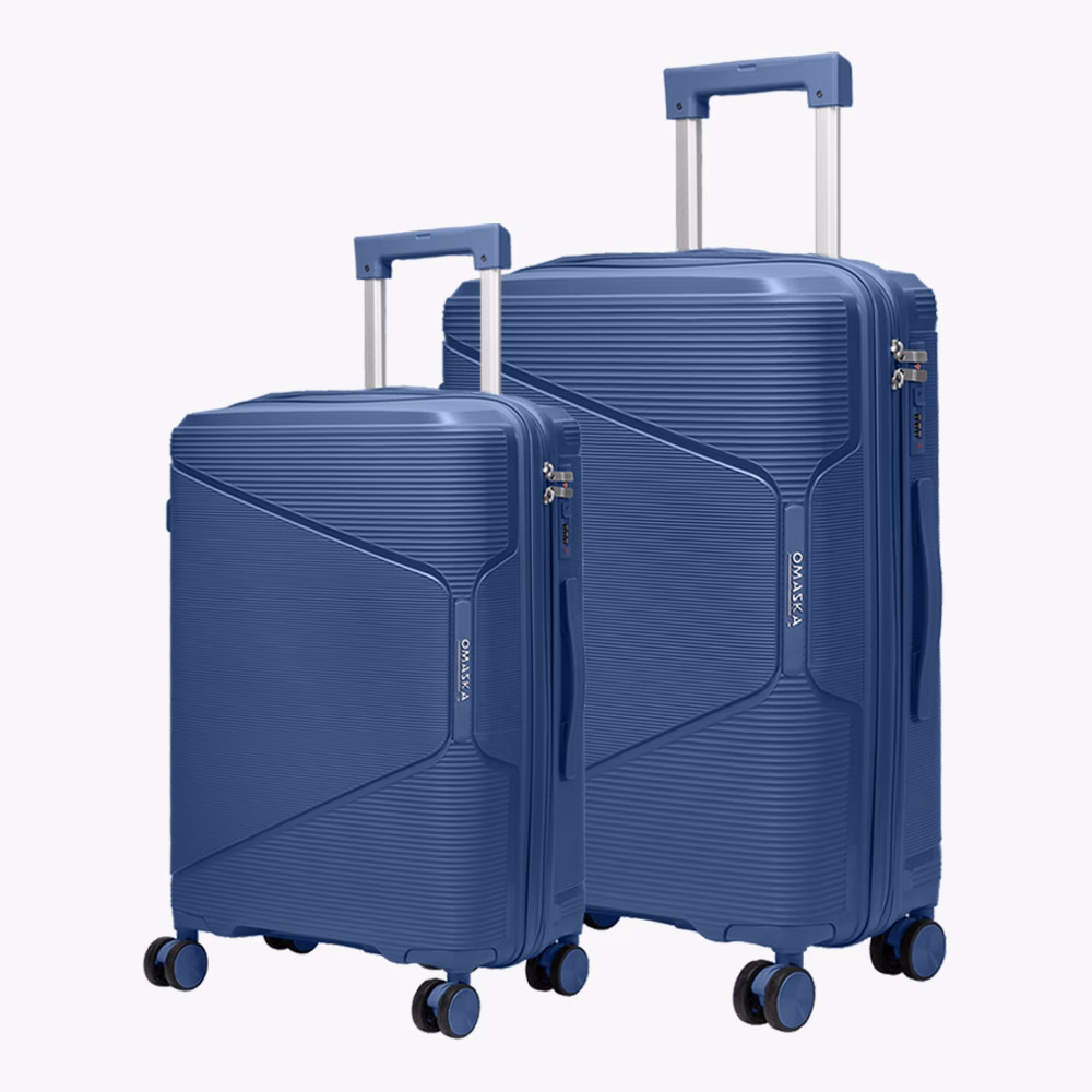 Set de Valize Fly S-M Steel Blue Extensibil