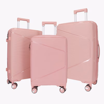 Комплект Чемоданов Fly S-M-XL Baby Pink Expandable