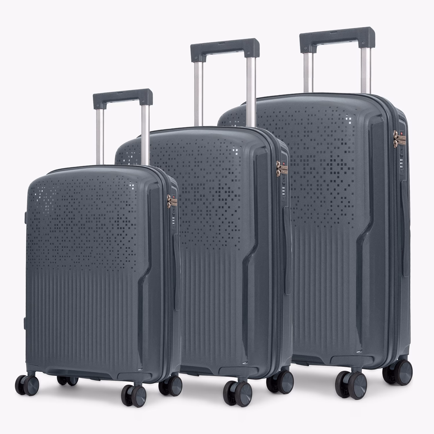 Set de Valize Pixel S-M-XL Anthracite Extensibil