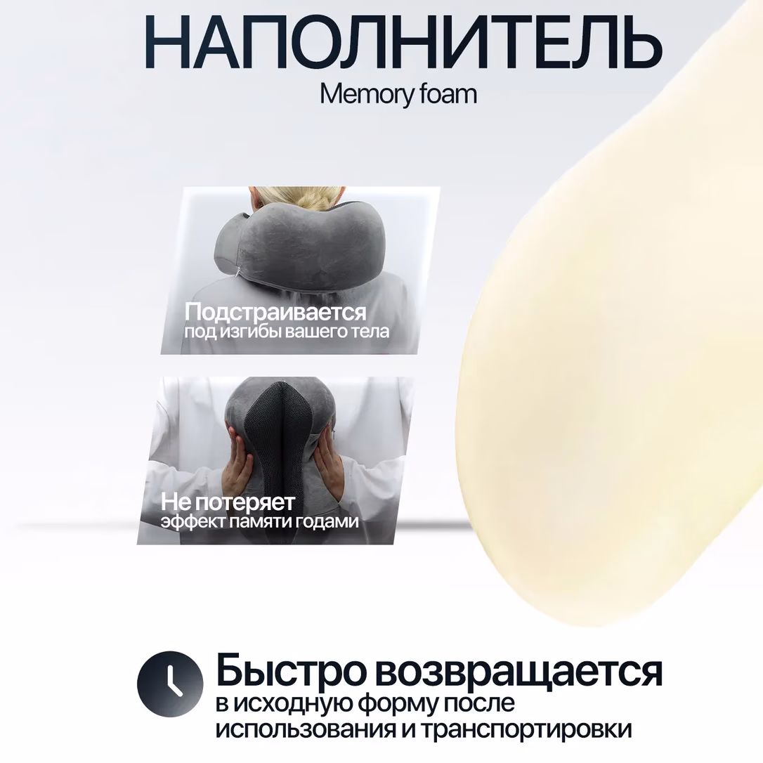 Подушка для шеи NeoFly Gray 4