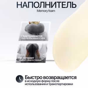 Подушка для шеи NeoFly Gray 4