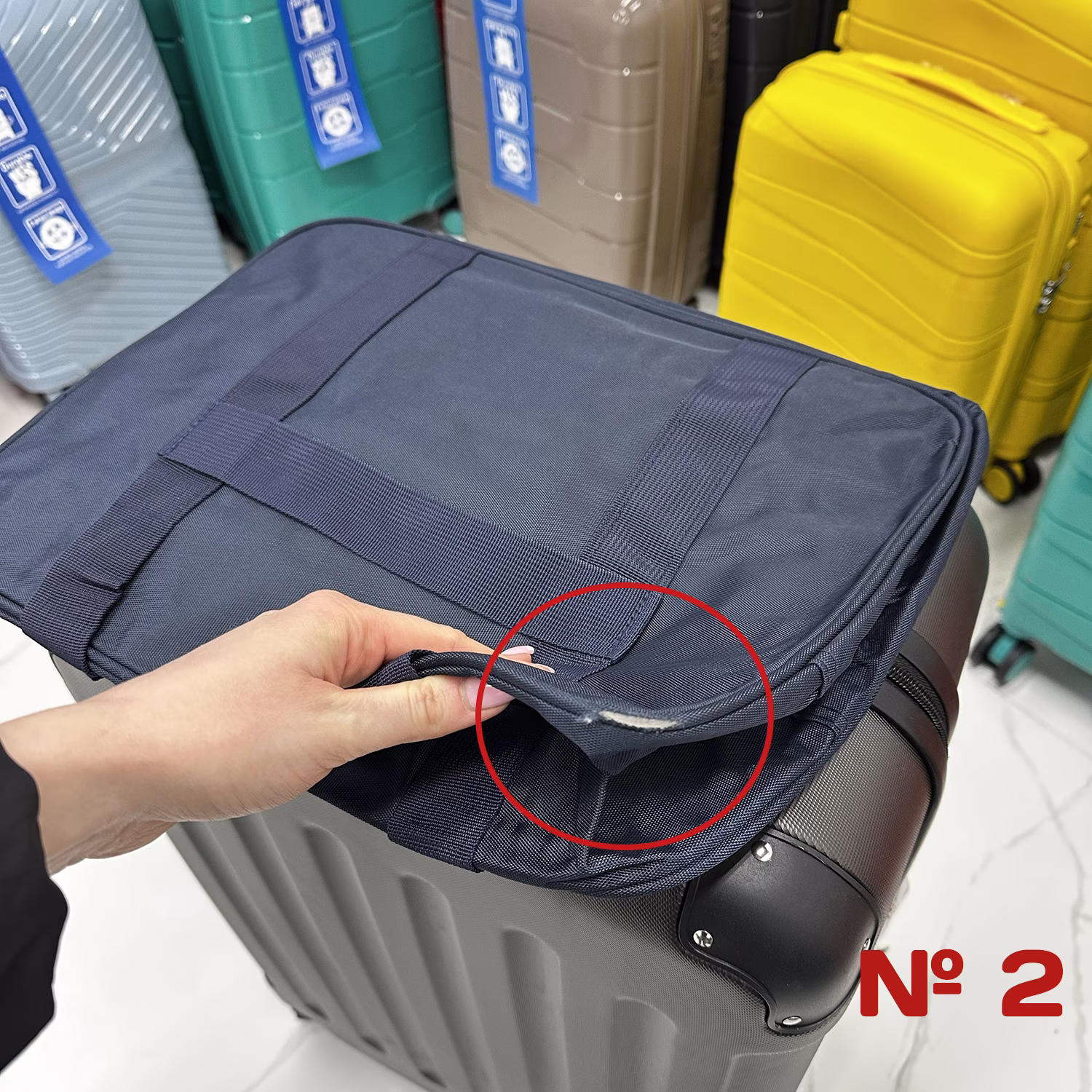 Geantă Fly 40x30x20 Dark Blue Resigilat 2 3